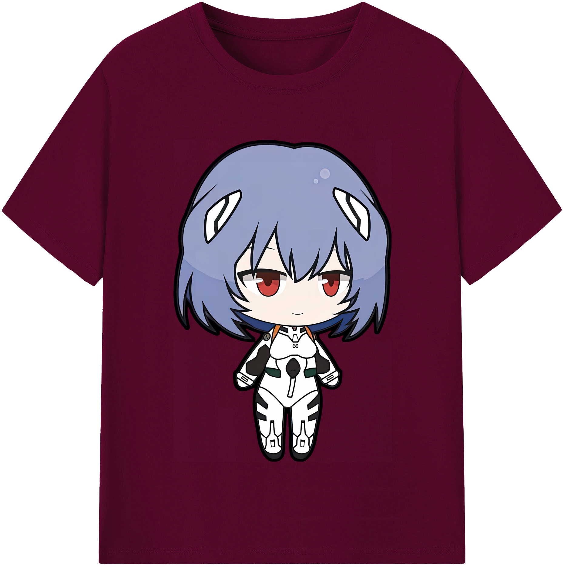 （画像用） EVA 新世紀エヴァンゲリオン レディースカジュアルプリントTシャツ（綿100％）